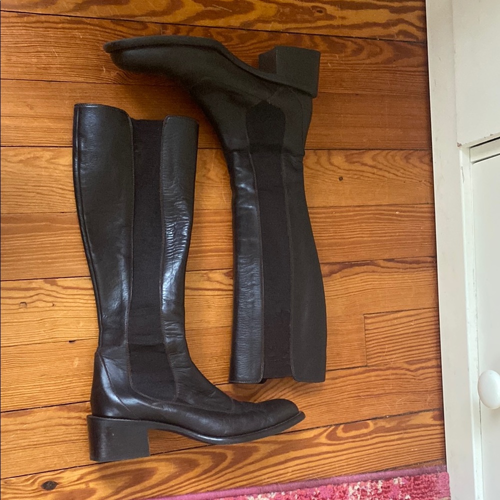 Dark brown Knee-High 100% Genuine Leather Boots